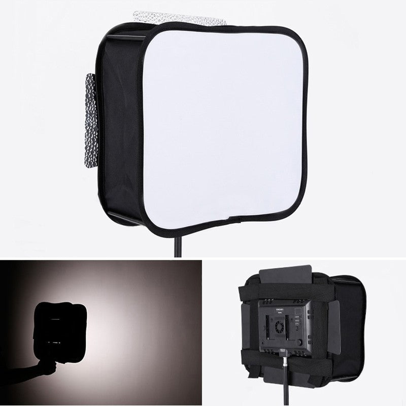 Difusor Softbox para YONGNUO YN600L II YN900 YN300 YN300 III IV Godox Viltrox Pixel, Panel de Luz LED para Video, Filtro Suave Plegable