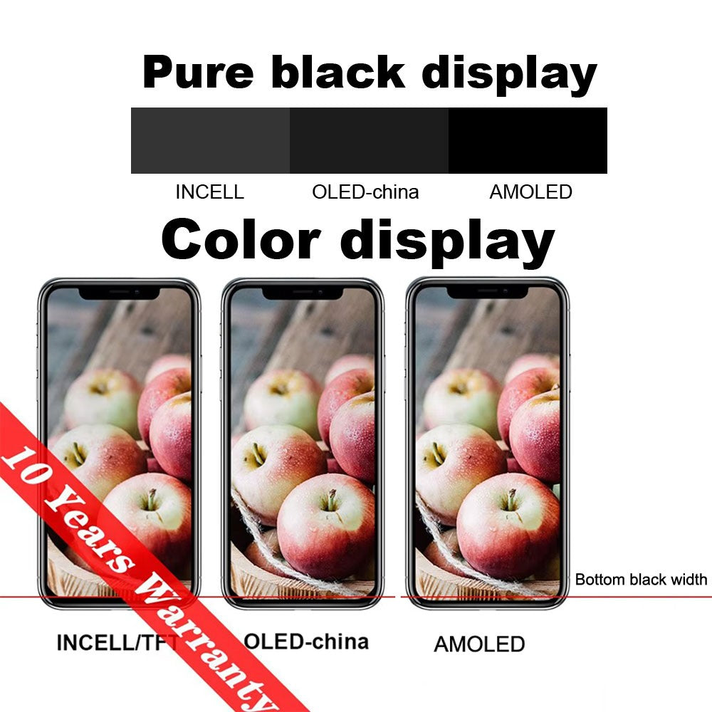 PINZHENG pantalla de alta calidad AMOLED INCELL LCD OLED OEM para iPhone 11 12 13 Mini Pro Max XS XR MAX reemplazo de pantalla con herramienta