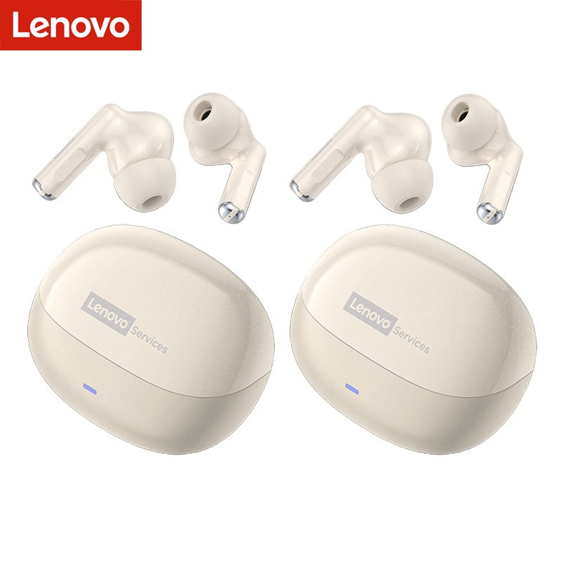Auriculares Inalámbricos Lenovo LE257 con Bluetooth 6.0, Sonido HiFi, Cancelación de Ruido ENC, Auriculares TWS para Juegos y Deportes con Micrófono