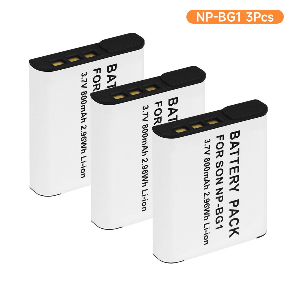 Batería NP-BG1 NP BG1 para Sony DSC-W210 DSC-W100 W50 H50 DSC-H55 DSC-H7 H3 H9 H10 NP-FG1 NP FG1 batería de iones de litio con cargador