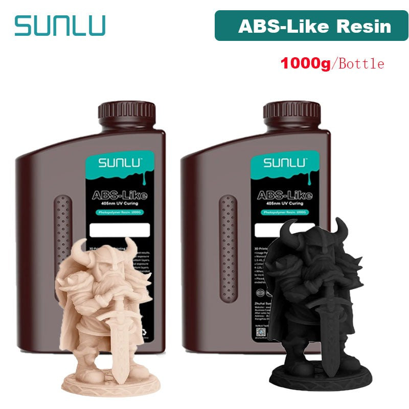 SUNLU resina UV 405nm fotopolímero tipo ABS impresora LCD líquido 2KG puede perforar roscas internas procesadas bajo olor alta dureza