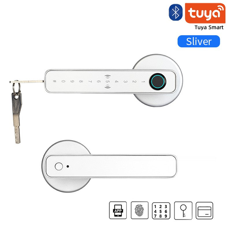 Cerradura Inteligente XSDTS con Manija, Huella Dactilar, Tarjeta, Teclado Digital y Entrada con Llave Electrónica para Brasil Sin Impuestos