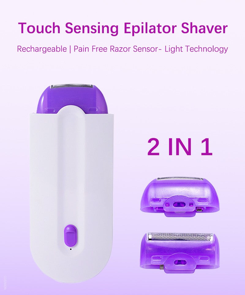 Depiladora recargable por USB para mujer, herramienta de depilación portátil, afeitadora rotativa, cuerpo, cara, pierna, Bikini, depiladora de labios, láser