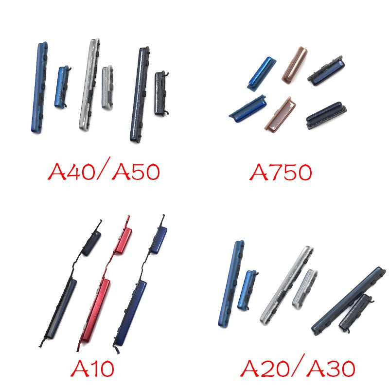 50 unidades, NUEVOS botones laterales de encendido y volumen para Samsung A10 A20 A30 A40 A50 A70 J2 J4 J7 Core J330 j3 Pro J4 J400 J6 J600 J8 J800
