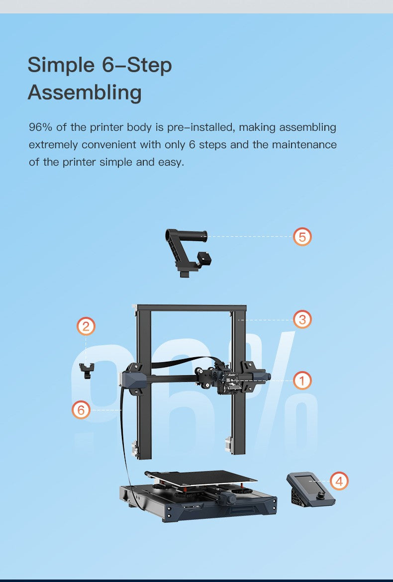 Impresora 3D Creality Ender-3 S1X, Placa Base Silenciosa de 32 Bits, Compatible con Reanudación de Impresión en Caso de Fallo de Energía, Nivelación Automática CR-Touch
