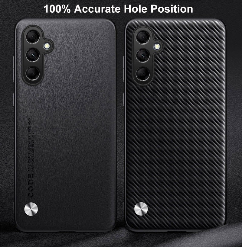 Funda mate M54 para Samsung Galaxy M54 M14 A34 A54 A24 A04 A04S A14 5G, funda de teléfono de protección completa delgada de silicona de cuero PU liso