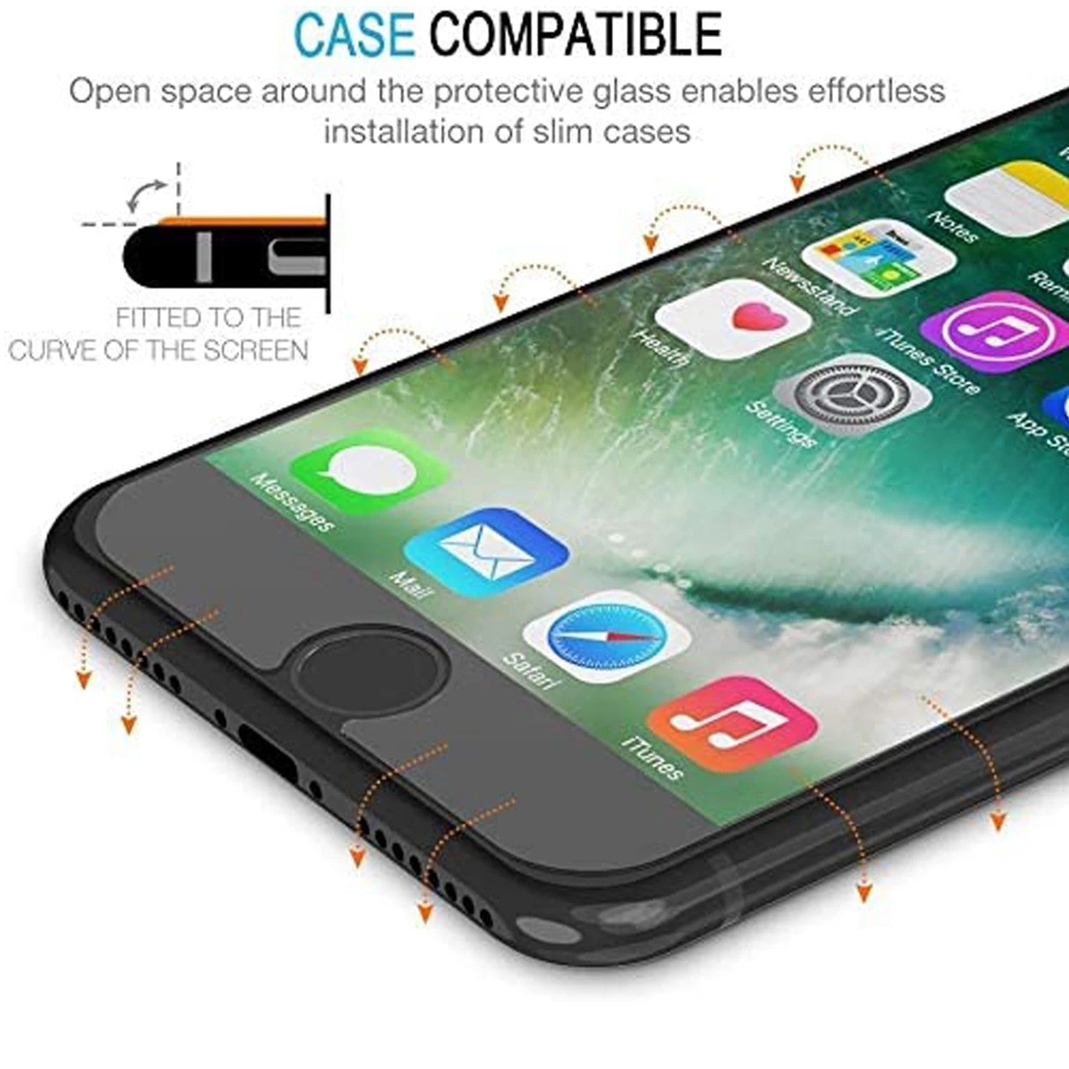 5 piezas de vidrio templado premium para iPhone 7 8 6 6s más protector de pantalla para SE 2020 2022