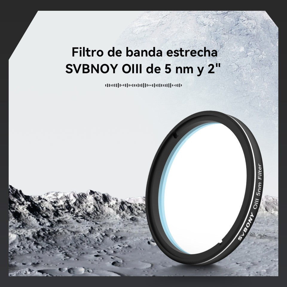 Svbony SV227 filtro de 2/1,25 pulgadas 5nmH-Alpha SII-CCD OIII-CCD banda estrecha para telescopio astronómico fotografía planetaria de espacio profundo