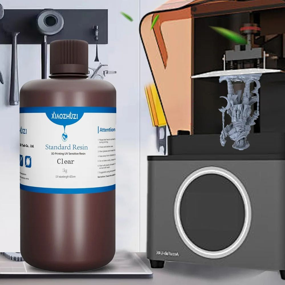 XiaoZhuzi - Resina Estándar de Curado por Luz de 405nm Compatible con Impresoras 3D Elegoo y Anycubic 405nm SLA DLP LCD.