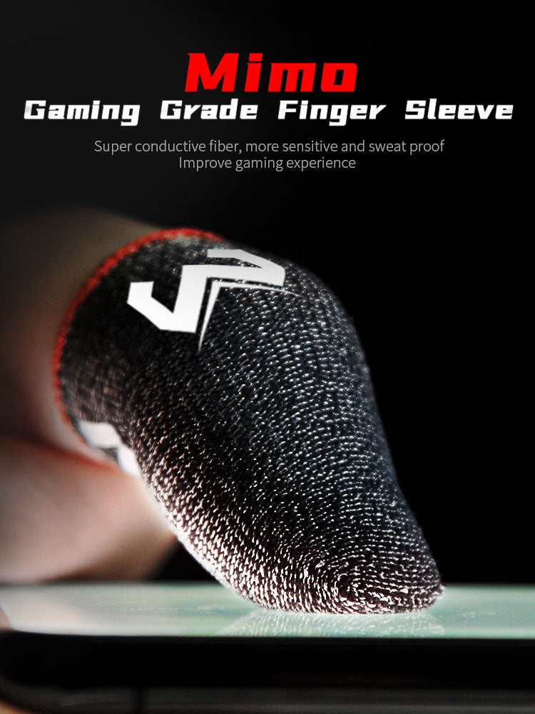 Guantes de dedo a prueba de sudor para juegos de teléfono, funda antideslizante para los dedos, para PUBG, pantalla táctil, acceso práctico, 2 uds.