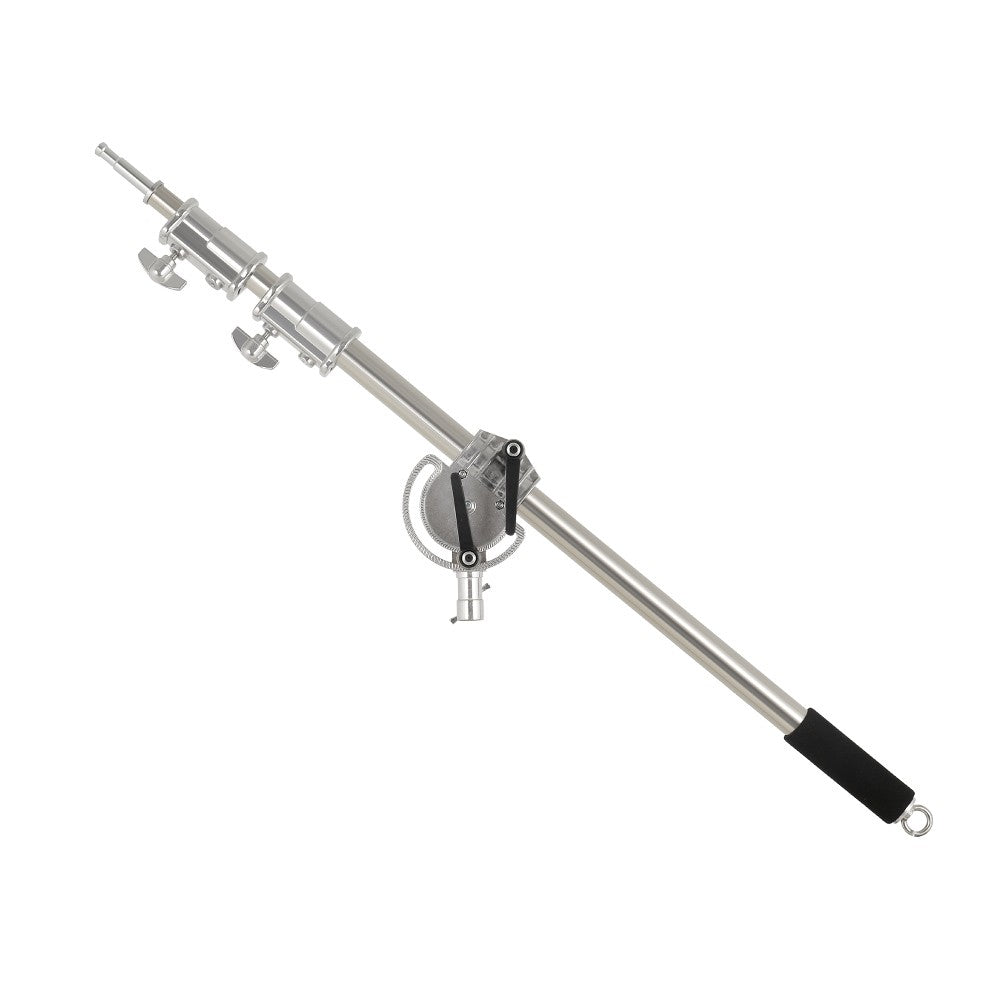 Kit de soporte C de acero inoxidable, soporte de luz con bolsa de peso, accesorios de estudio fotográfico, varilla de extensión, brazo cruzado de 2,49 M de longitud