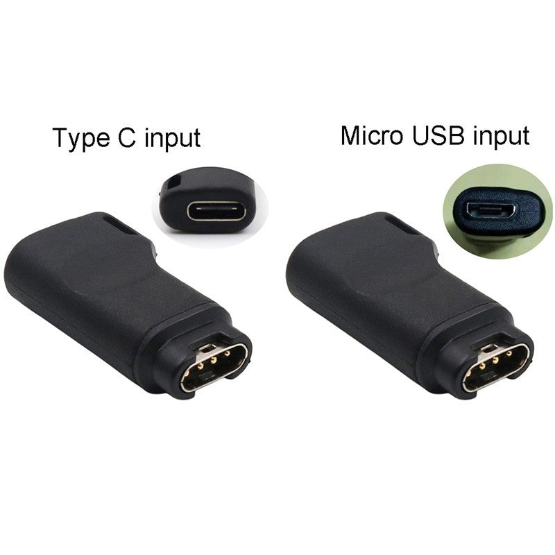 Convertidor de carga USB tipo C hembra a 4 pines para Garmin Forerunner 945 vivoactive3 trainer vivoactive 3 fenix 5X Plus 95AF