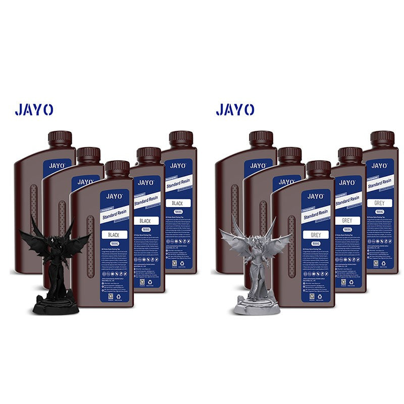 JAYO-lavabo de agua de resina 3D/como ABS/a base de plantas/líquido de resina de fotopolímero UV estándar de 10KG 405nm para materiales de impresora LCD 3D
