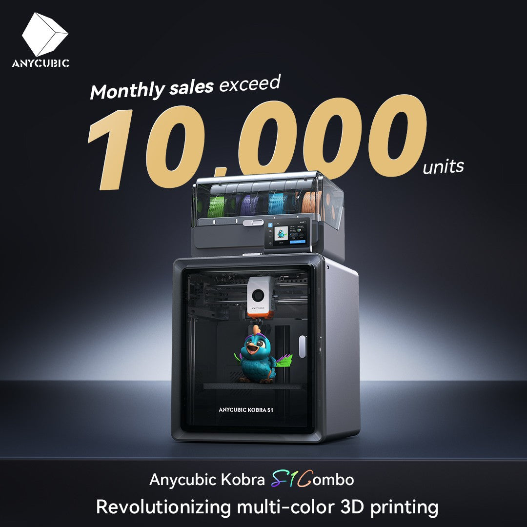Anycubic Kobra S1 Combo impresora 3D multicolor núcleo de alta precisión XY estructura estable velocidad máxima ultrasilencioso 600 mm/s impresora 3D