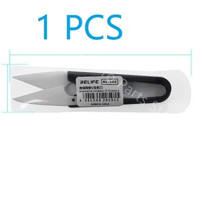 RELIFE-Cizalla de cerámica para reparación de batería de RL-102, cizalla de aislamiento antiestático para iPhone XR 11 12, Kit de herramientas de reparación de Cable flexible