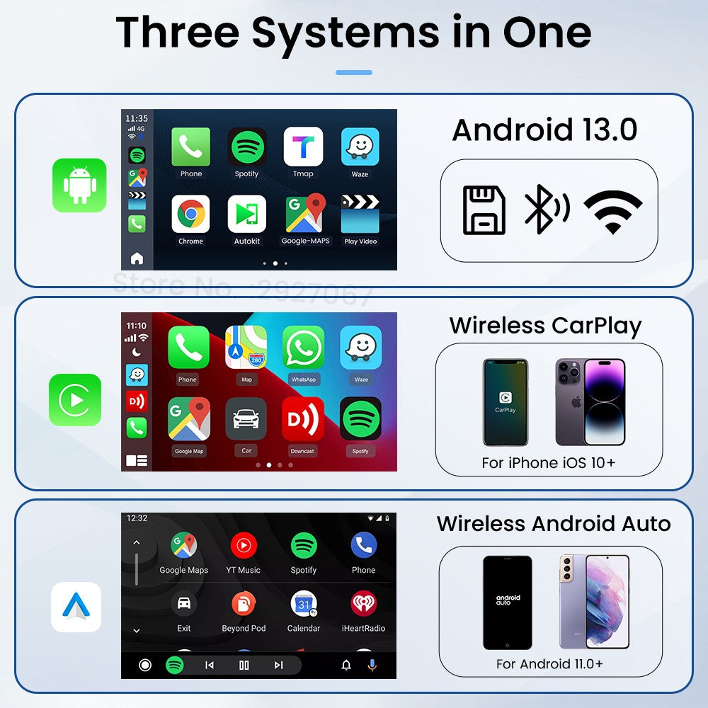 Caja de transmisión de video y TV con Android 13 CarPlay Ai Box SDM660 6225 CarlinKit HDMI inalámbrico para coche OEM 8G + 128G