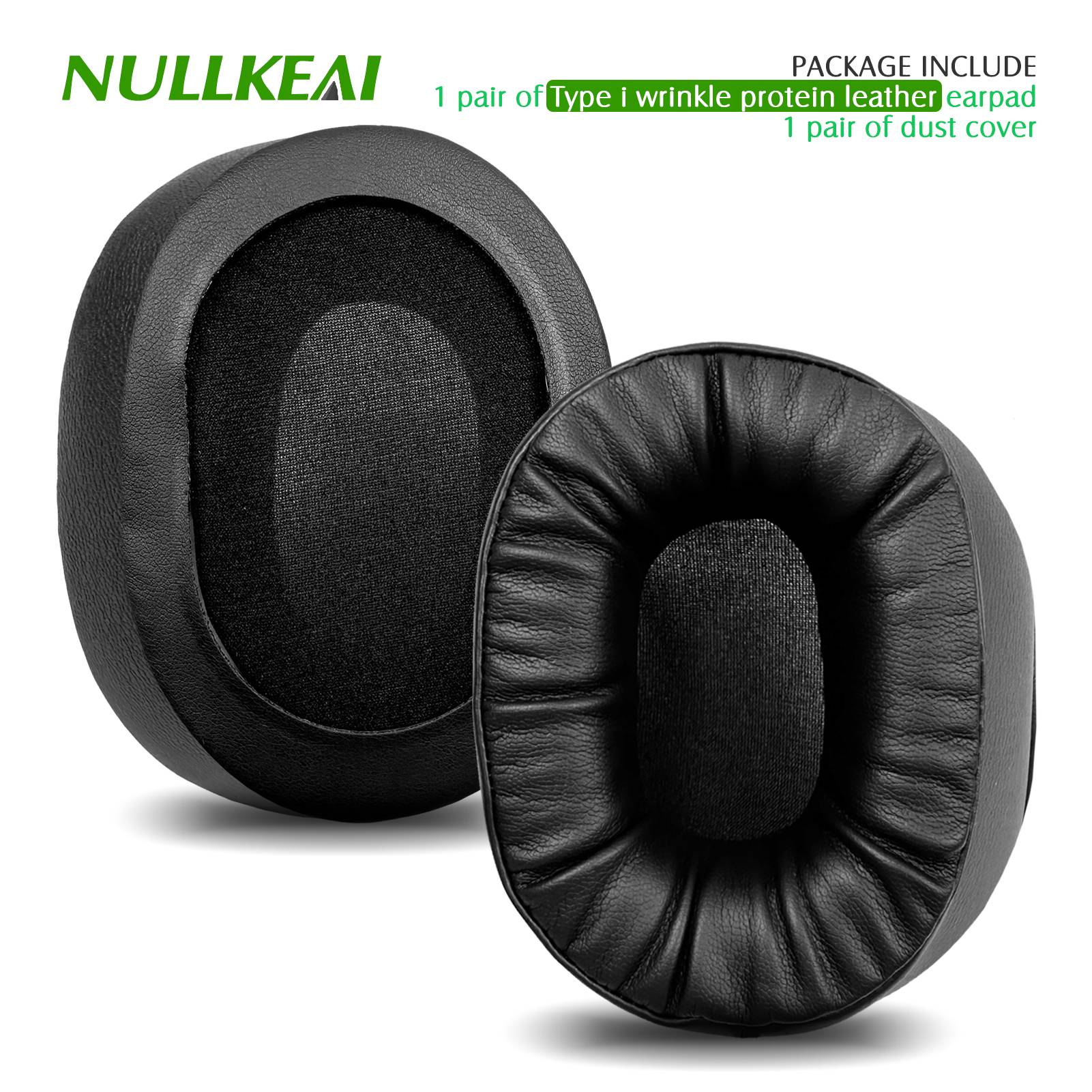 Nullkeai-almohadillas de repuesto para auriculares Anker Soundcore Life Q30 Q35 Q10 Q20, almohadillas de Gel refrescante, funda de malla, orejeras
