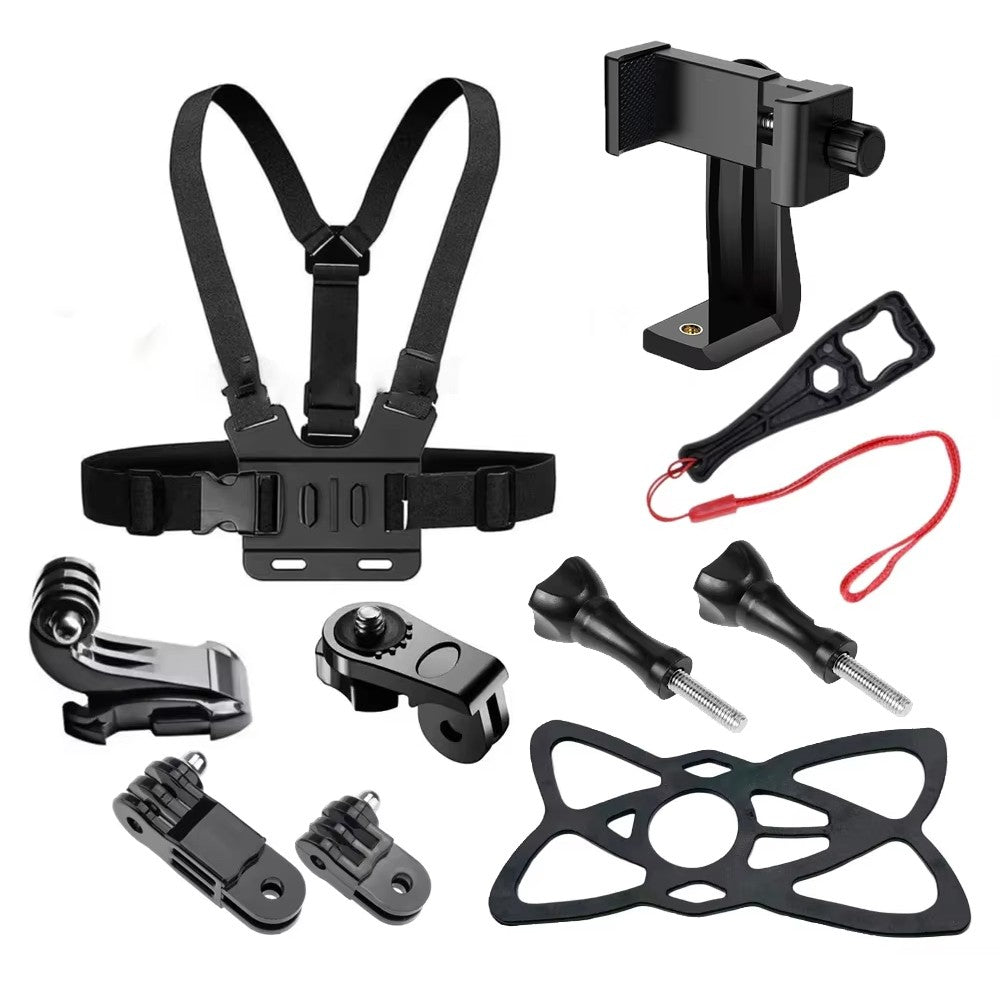 Soporte para arnés de pecho, correa ajustable para el pecho con gancho en J para GoPro Hero 13 12 11 10 9 8 7 AKASO SJCAM DJI OSMO Action Camera