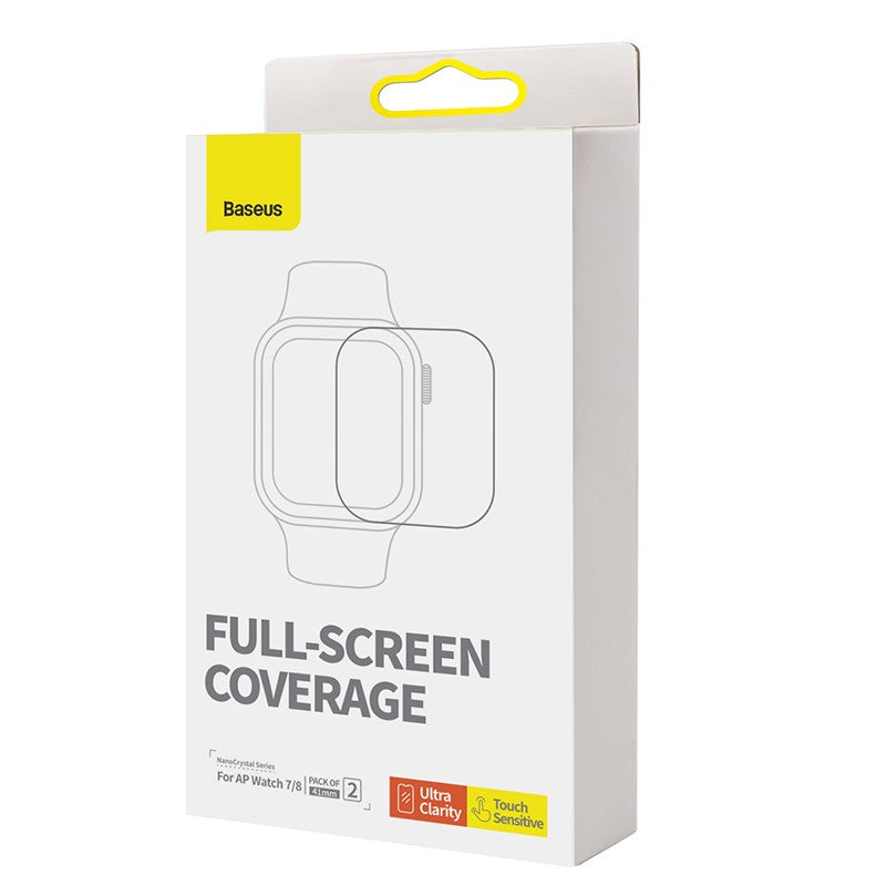 Baseus 2 uds Nano Protector de pantalla para Apple Watch 8 7 6 SE SE2 5 4 hidrogel suave 40/41/44/45mm película protectora de cobertura completa