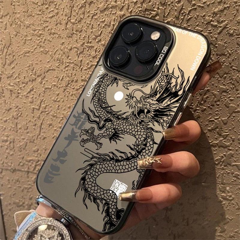 Funda armadura anticaída de tótem de dragón de lujo para Xiaomi Redmi Note 13 12 Turbo 11 Pro Plus 10 Pro Max 12S 11S Redmi 12 4G 13C
