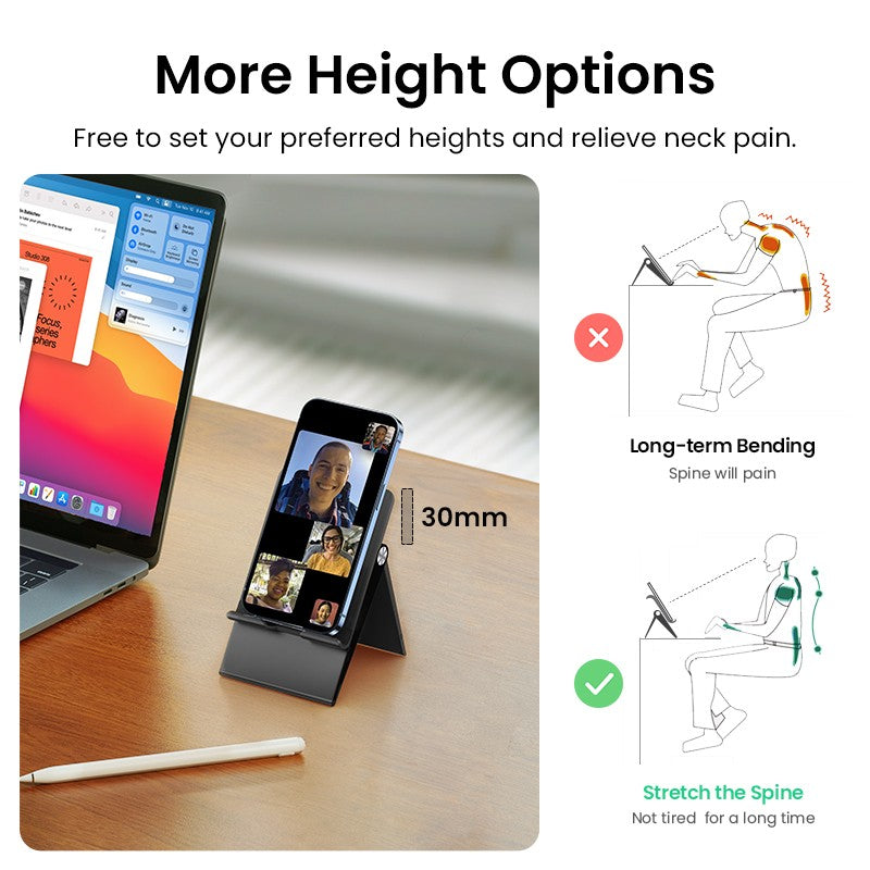 UGREEN-soporte plegable ajustable para teléfono móvil, base de escritorio para iPhone 11 Pro Max SE 8 7