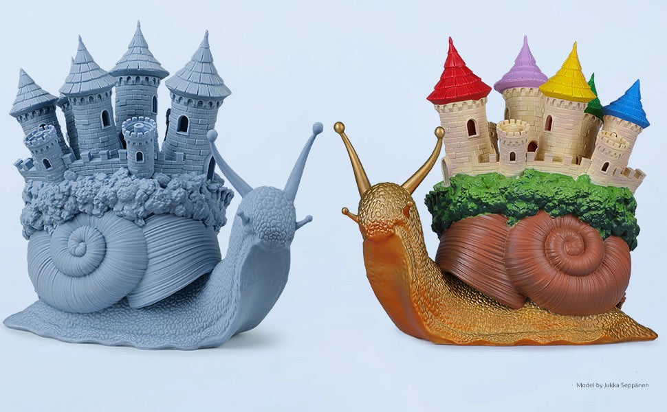 Resina para Impresora 3D ELEGOO, 2 kg, 405 nm, Curado UV, Lavable con Agua, para Impresión 3D LCD, Alta Precisión, Bajo Olor, Gris 2000 g