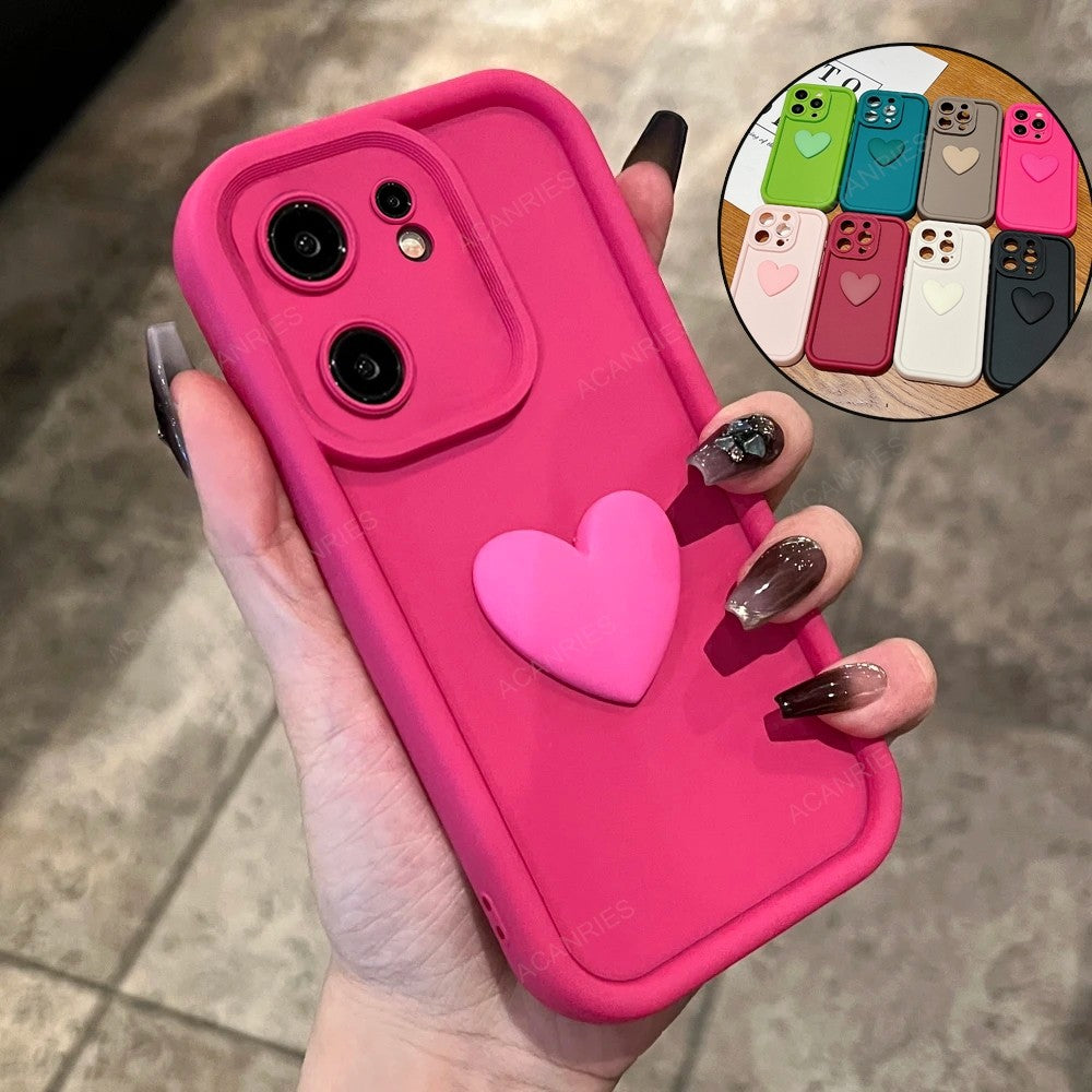 Para Xiaomi Mi 13t Pro 5g Redmi 13c 4g Poco C65 chica lindo amor corazón mate funda de silicona suave a prueba de golpes contraportada Mi13t 13tpro