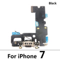 Testado para iPhone 7 8 Plus X XR XS Max cargador puerto USB conector Dock Cable flexible con conector de Audio Micro y auriculares