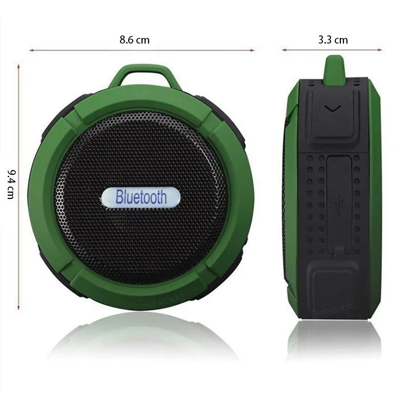 Altavoz Bluetooth C6 resistente al agua, Mini Subwoofer para deportes al aire libre, caja de sonido portátil, altavoz para ducha, coche, teléfono inteligente, MIC TF