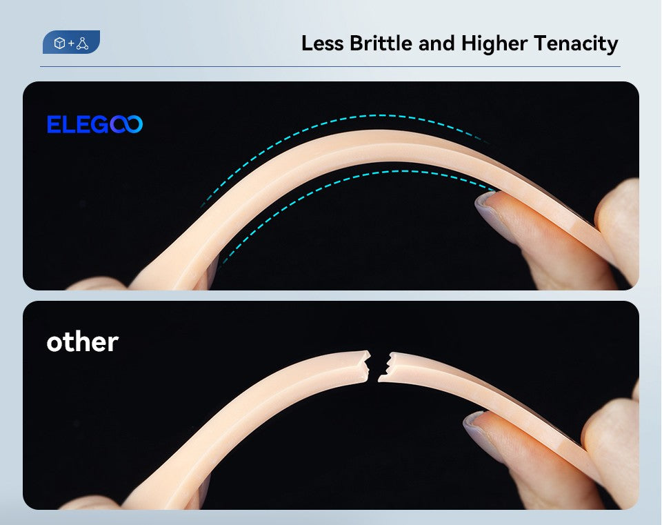 Resina para Impresora 3D Tipo ABS de ELEGOO, Resina de Fotopolimerización Estándar Tipo ABS de 405nm para Impresión 3D LCD, 1000g