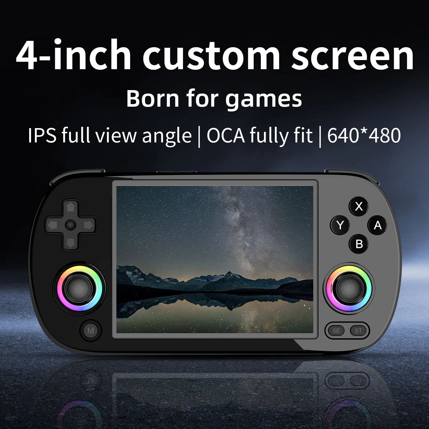 ANBERNIC RG40XX H consola de juegos portátil Retro consolas de videojuegos RG 40XX H 3200mAh 4,0 pulgadas pantalla IPS Joystick iluminación RGB