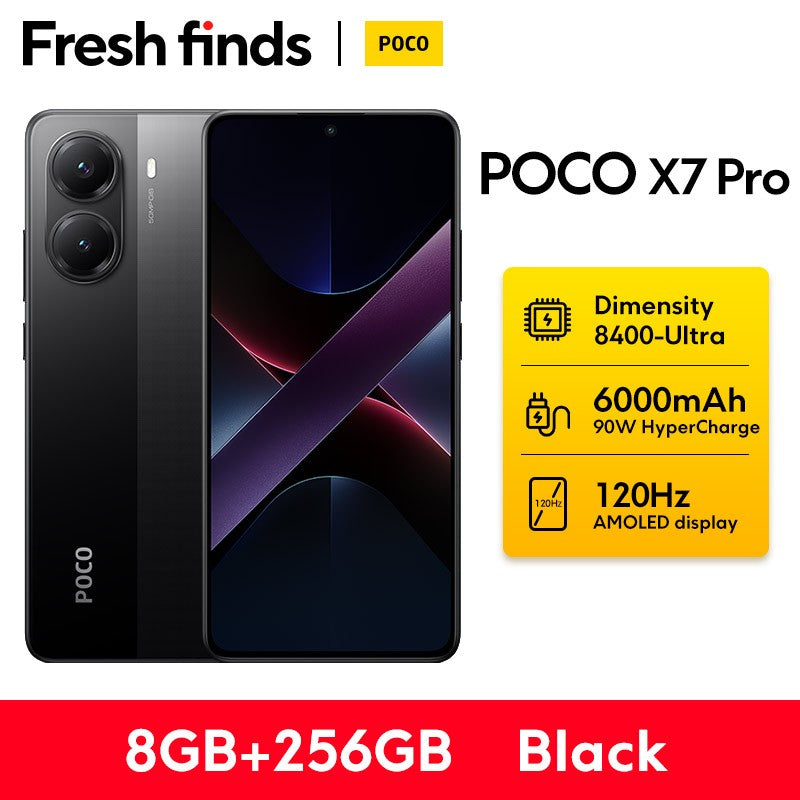 POCO X7 Pro 5G Versión Global Smartphone Dimensity 8400-Ultra 6000mAh 90W Carga 50MP Cámara con OIS NFC