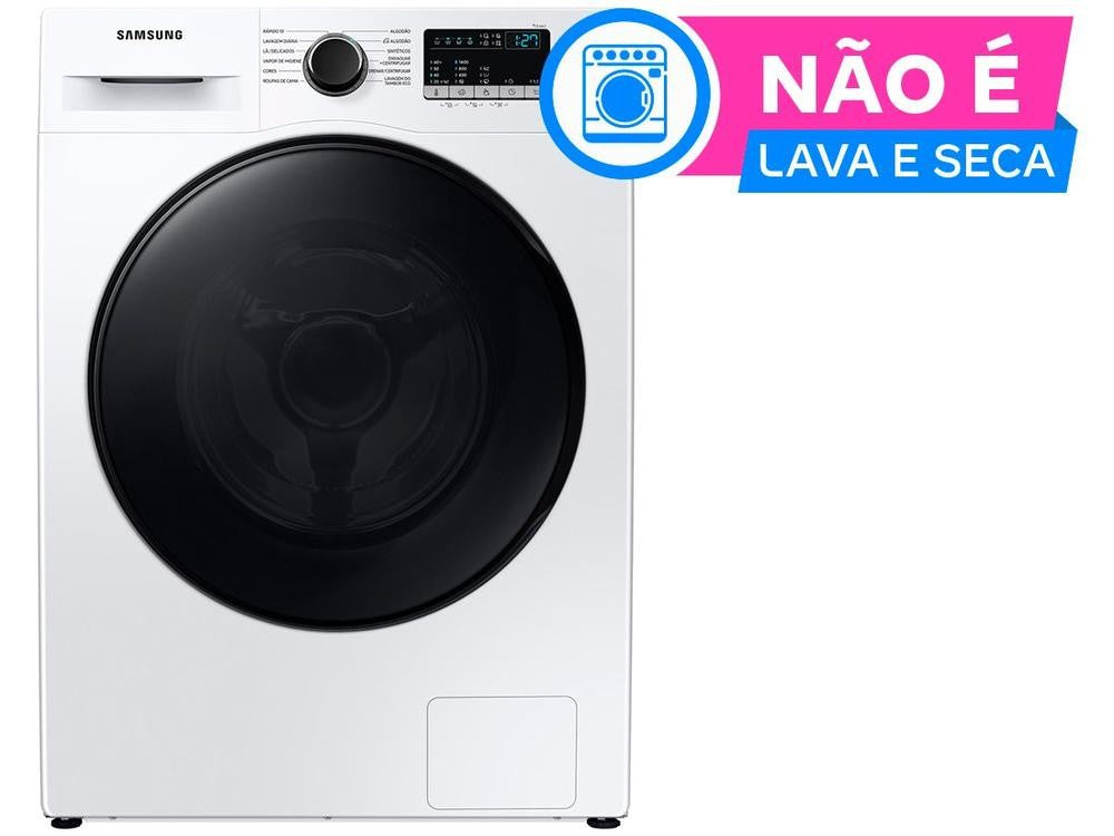 Lavadora Samsung Inverter de 11 kg, Acero Inoxidable, 12 Programas de Lavado, Blanca, WW11T4040BE/AZ - 110V