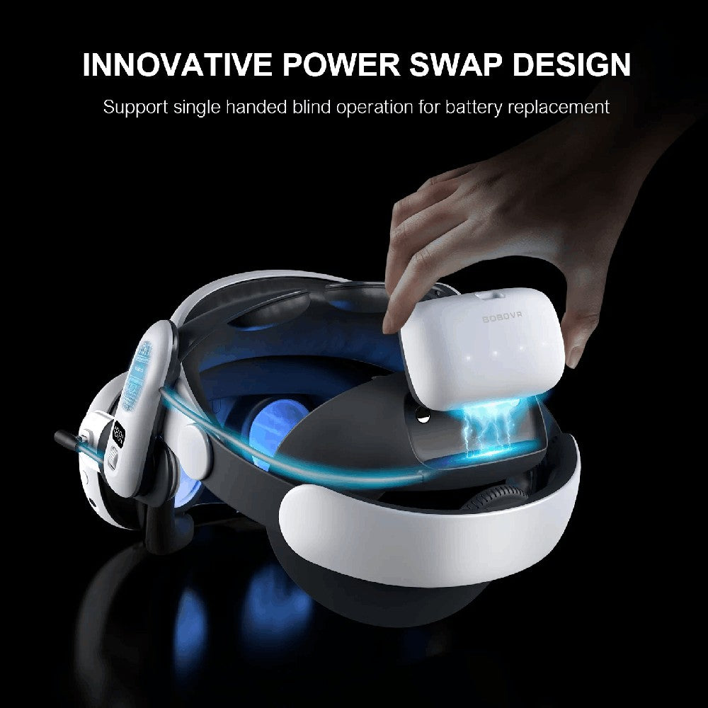 BOBOVR S3 Pro Super Strap VR Accesorios compatibles con Meta Quest 3S Head Aire acondicionado 10000mAh Paquete de batería intercambiable en caliente