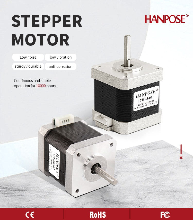 20 piezas Motor paso a paso Nema 17 17HS8401 con línea DuPont 4 conductores Nema17 H48mm longitud 1.8A para impresora 3D Motor de 42 pasos