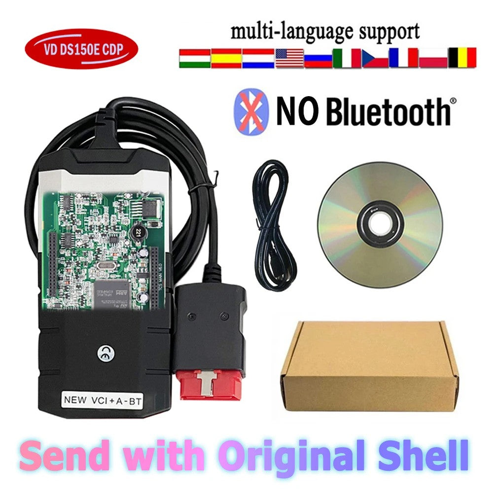 VD Ds150e CDP para TNESF DELPHIS ORPDC 2021 V3 herramienta de diagnóstico NEC VCI con KEYGEN Bluetooth Obd2 escáner diagnóstico de camión de coche