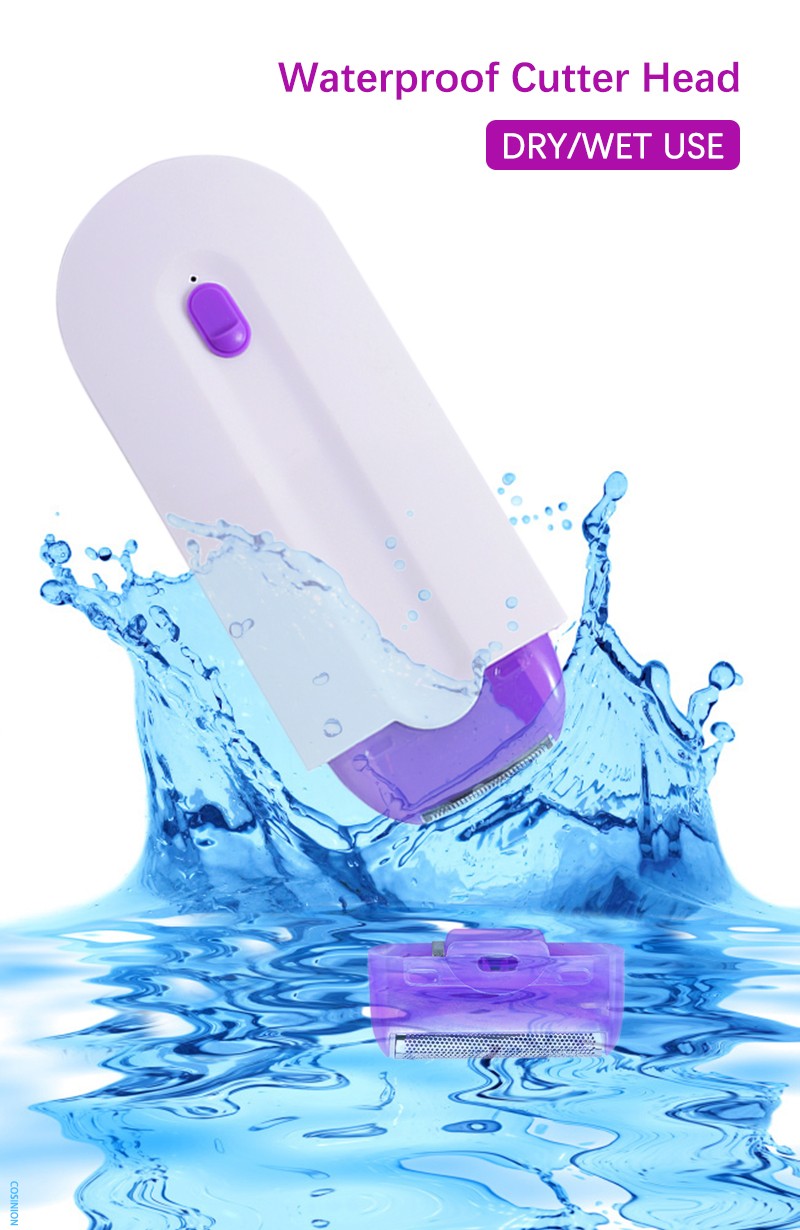 Cortadora de pelo profesional indolora, Afeitadora eléctrica táctil de piel, recargable por USB, para mujer, cuerpo, cara, pierna, Bikini, cortadora de pelo de mano para mujer