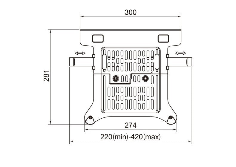 Soporte de Escritorio para Monitor LCD NB H180 FP-2 de 17'-27' + Soporte para Laptop de 10'-17' con Resorte de Gas, Movimiento Completo, 2-12 kg, Abrazadera de Doble Brazo