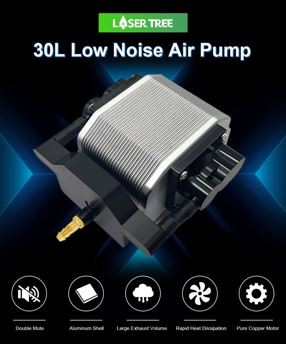LASER TREE 5W módulo láser con asistencia de aire 450nm enfoque fijo TTL cabezal láser de luz azul para máquina de grabado de corte CNC DIY