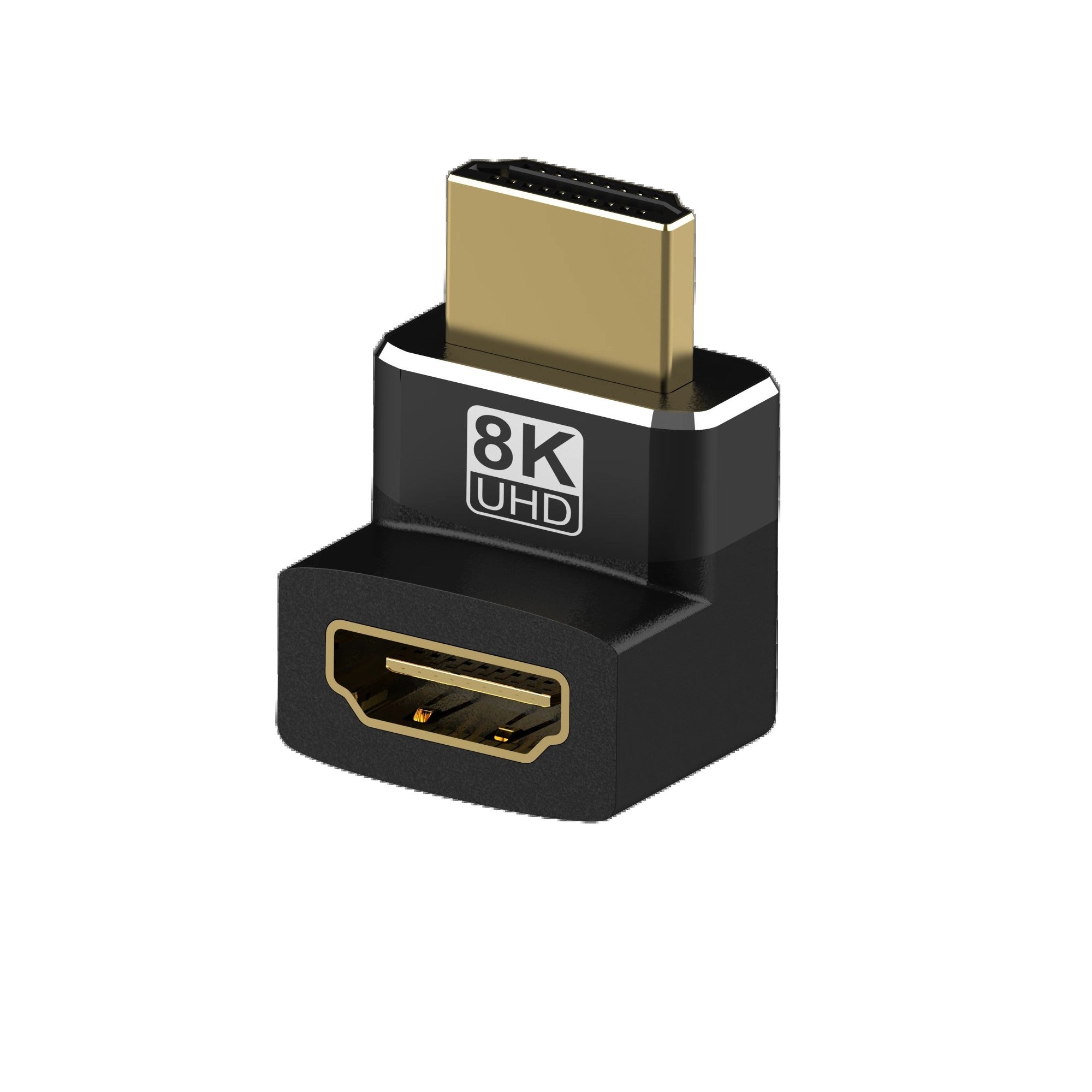 Adaptador HDMI 2,1 90 grados 270 grados HDMI macho a hembra 8K 60Hz 4K 120Hz 48Gbps vídeo HDR para ordenador portátil HD TV proyector adaptador