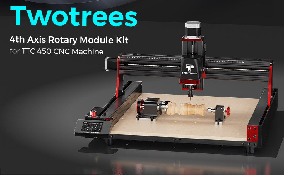 Twotrees TTC450 PRO CNC maquina enrutadora CNC carpintería grabado láser corte madera Metal Control GRBL