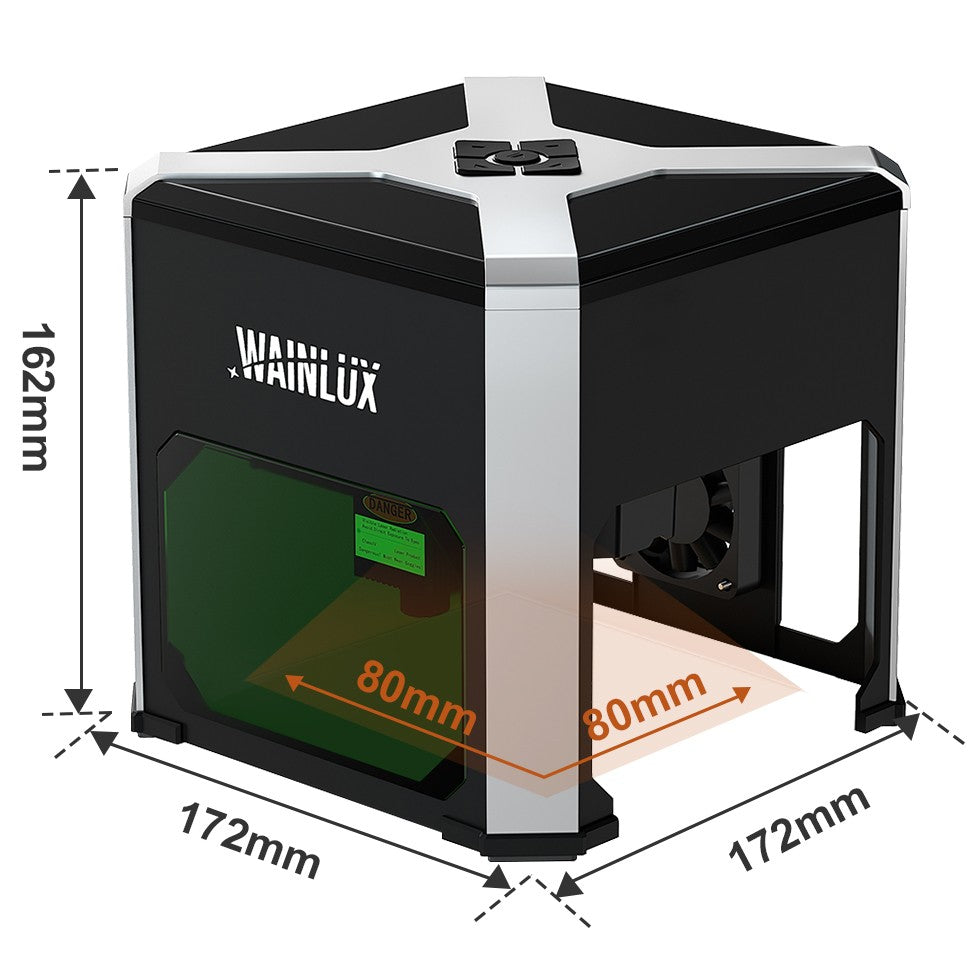 Wainlux-grabador láser K6, impresora de marcado, máquina de carpintería, plástico, 3000mw, Bluetooth