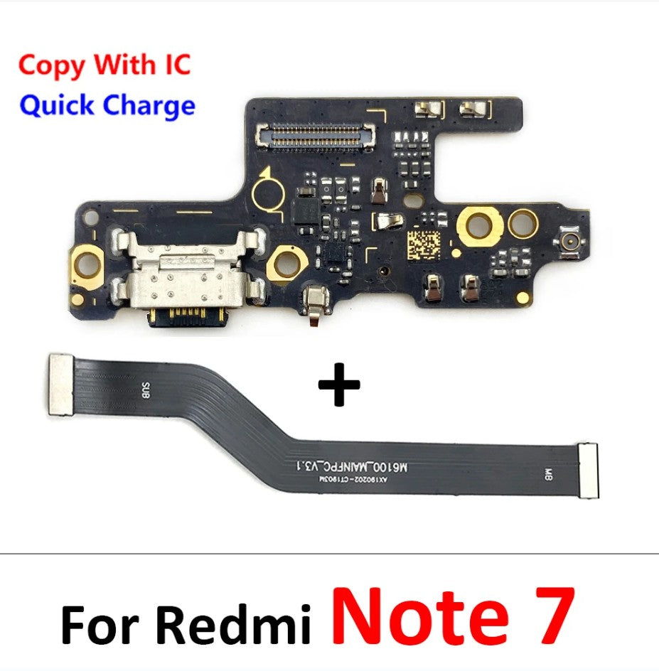 Para Xiaomi Redmi Note 7 8 8T 9 9S 10 10S 12 Pro 4G 5G conector Dock cargador Micro USB puerto de carga placa base Cable flexible principal