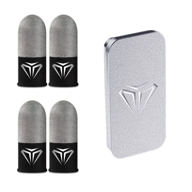 Guantes de dedo a prueba de sudor para juegos de teléfono, funda antideslizante para los dedos, para PUBG, pantalla táctil, acceso práctico, 2 uds.