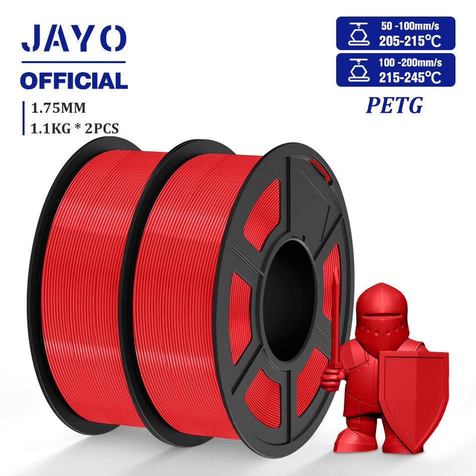 Filamento de impresora 3D JAYO PLA/PETG/SILK/TPU/ABS 1,75mm 2 rollos de materiales de impresión 3D para impresora 3D envío gratis
