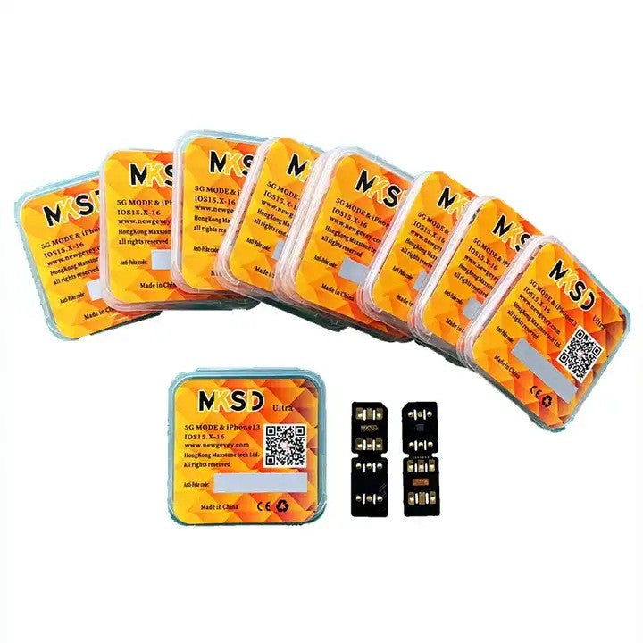 Las últimas pegatinas de tarjetas de desbloqueo MKSD Ultra V5.5 para IPhone 6/7/8/X/XS/XR/XSMAX/11/12/13PM todas las series MKSD negro/MKSD azul