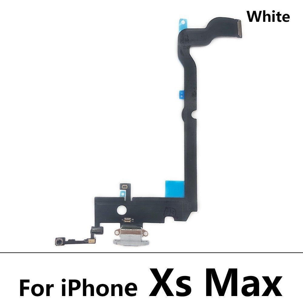 Testado para iPhone 7 8 Plus X XR XS Max cargador puerto USB conector Dock Cable flexible con conector de Audio Micro y auriculares