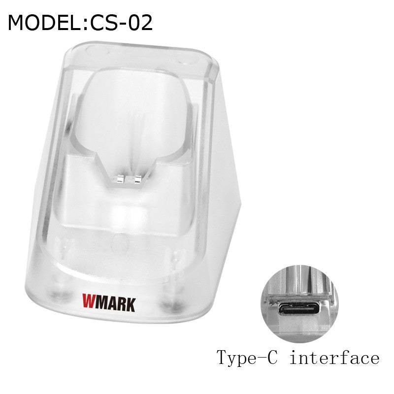 Cortadora de pelo recargable WMARK NG-108 NG-118 de estilo transparente, cortadora de pelo profesional con cable y NG-202 inalámbrica