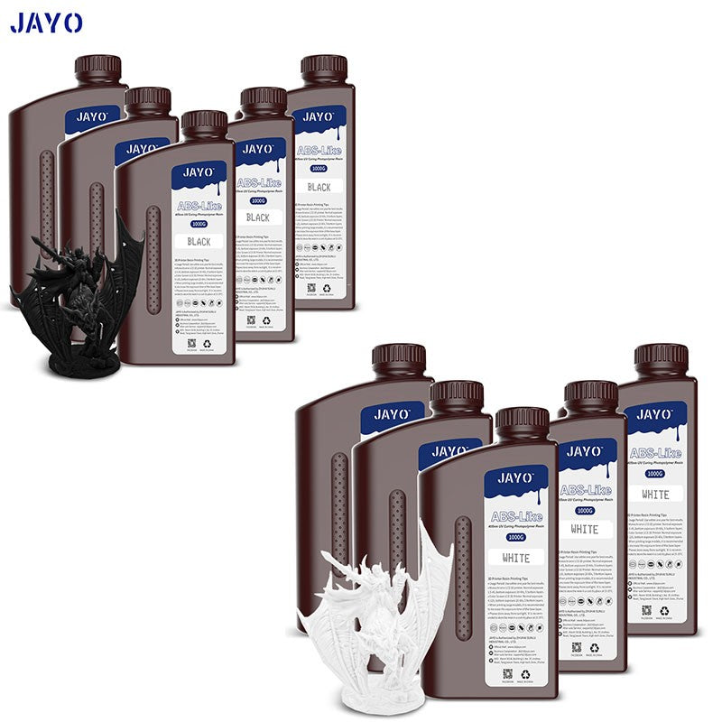 JAYO-lavabo de agua de resina 3D/como ABS/a base de plantas/líquido de resina de fotopolímero UV estándar de 10KG 405nm para materiales de impresora LCD 3D