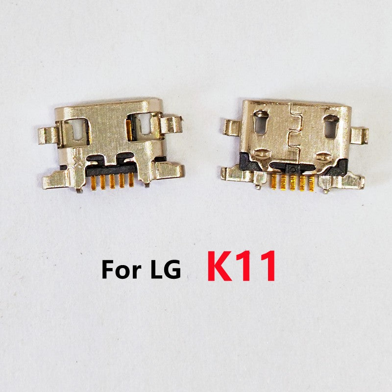 Conector de puerto de carga USB, Base de enchufe para LG K4 K8 K9 K10 K11 K12 K41S K50 K50S K51 K52 K61 Plus, 10 Uds.